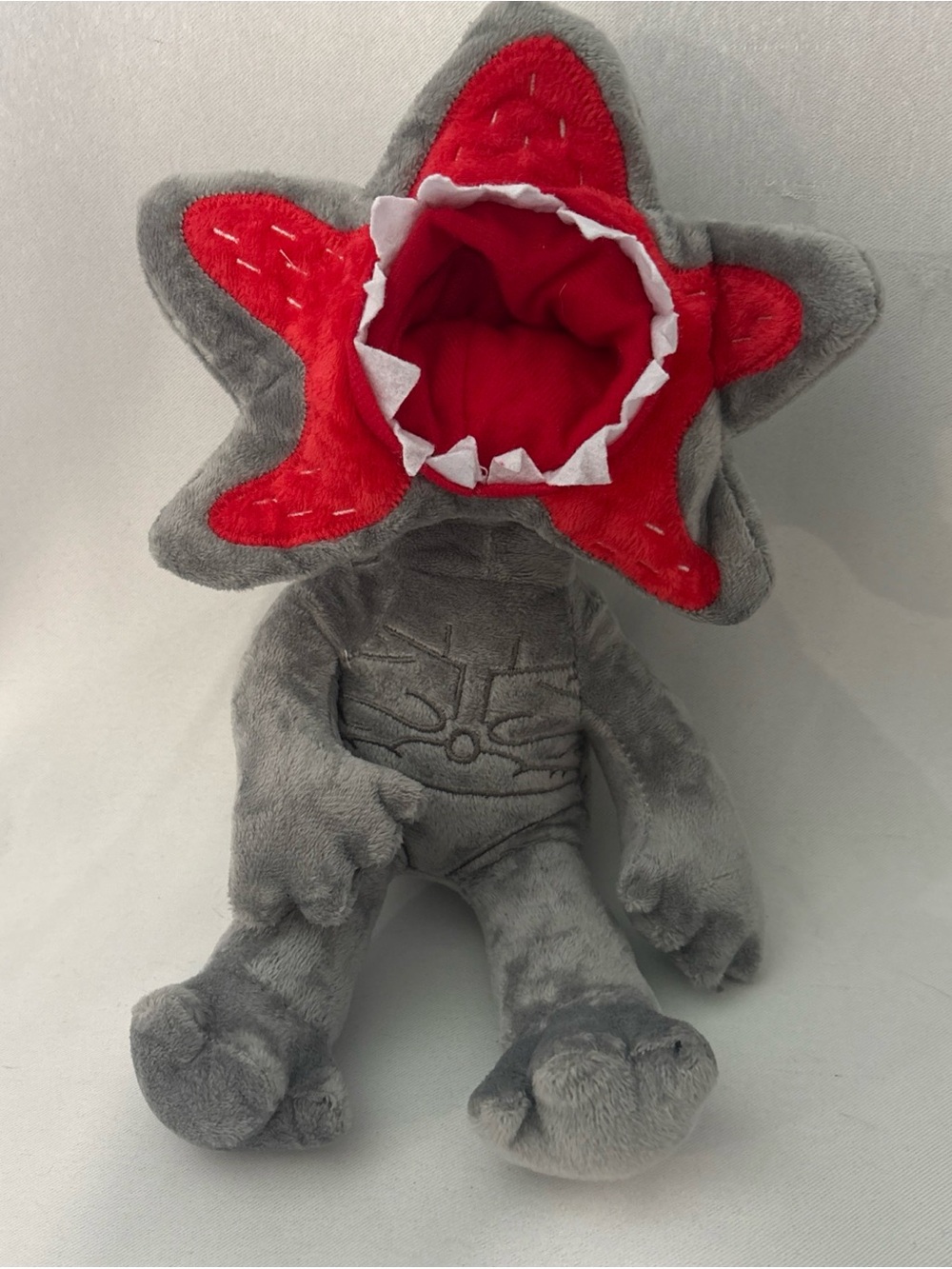 Stranger Things 12 inch Grey Plush Demogorgan collectible Preowned